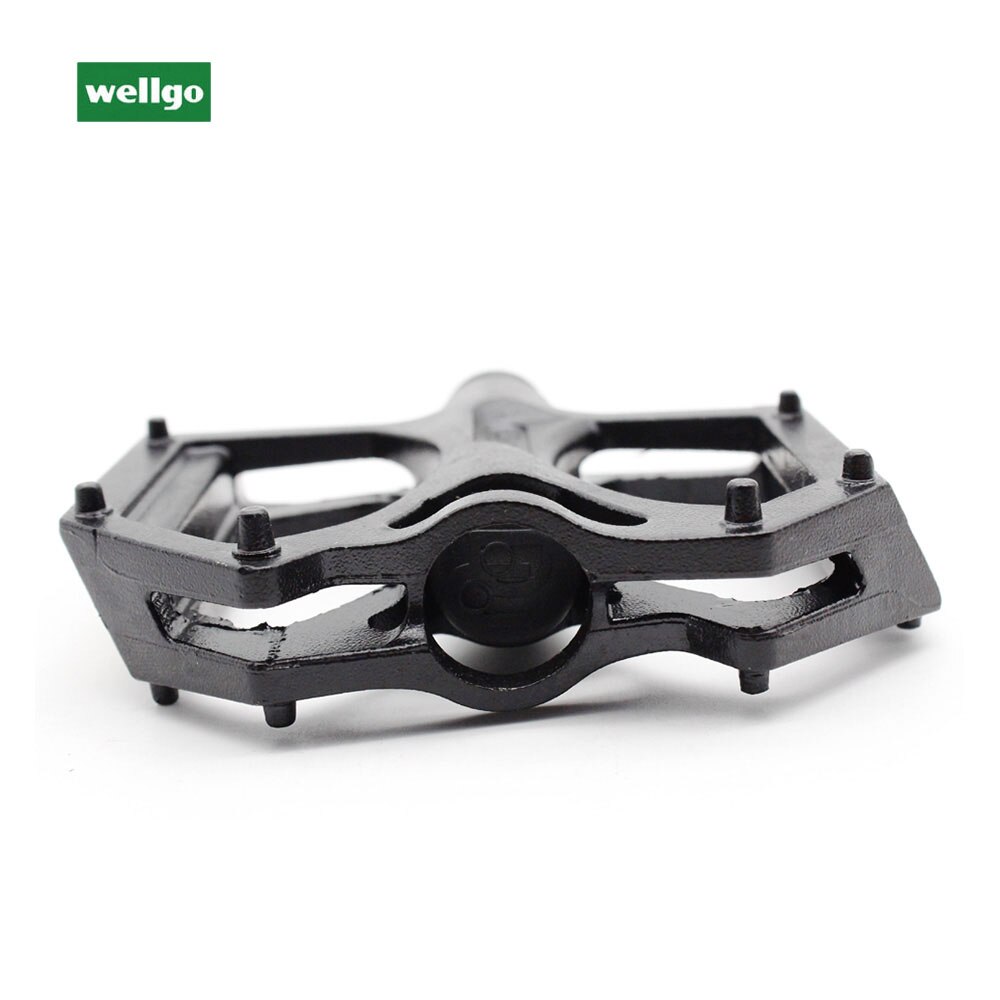 WELLGO Pedal M195 Aluminum Alloy MTB Bike Pedals 2DU Bearing Ultralight Pedal Mountain Bicycle Parts With Reflector