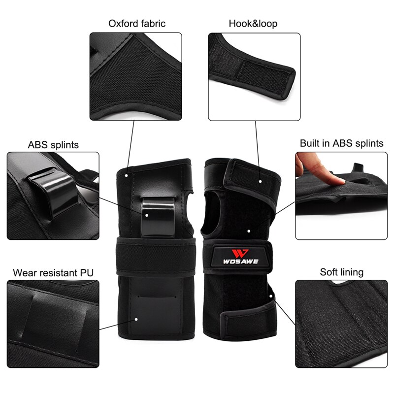 WOSAWE Motorcycle Knee Protector Guard Elbow Pads Snowboard Body protecter Off-Road Protective Plate Gear Elbow Knee Support set