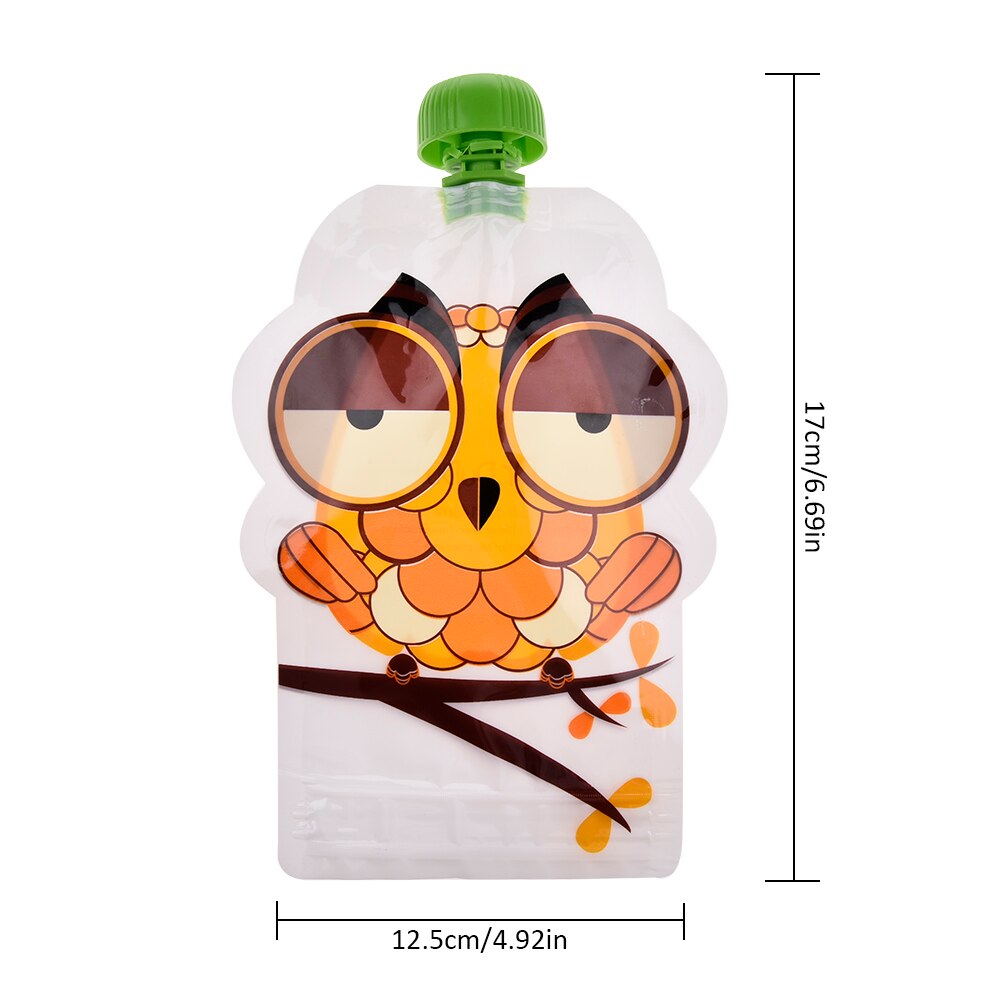 8Pcs Babt Voedsel Pouch Opbergtas 150Ml Bpa-vrij Herbruikbare Verzegelde Complementaire Zelfgemaakte Puree Pulp Dubbele Rits