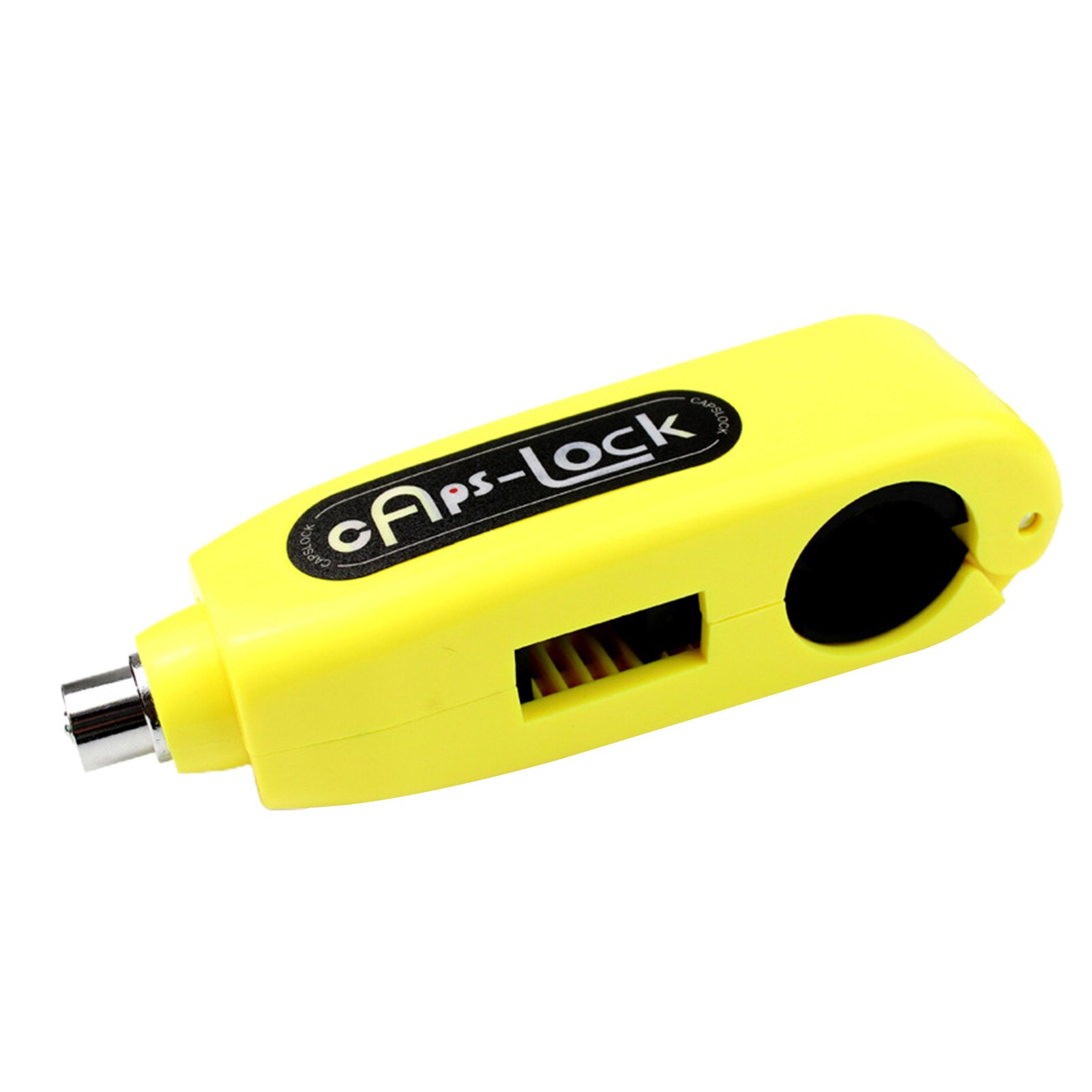 Motorcycle Grip Lock CNC Security Safety Locks Handlebar Handset Brake Lever Disc Locking Fit Scooter ATV Anti-theft Motor Lock: Yellow