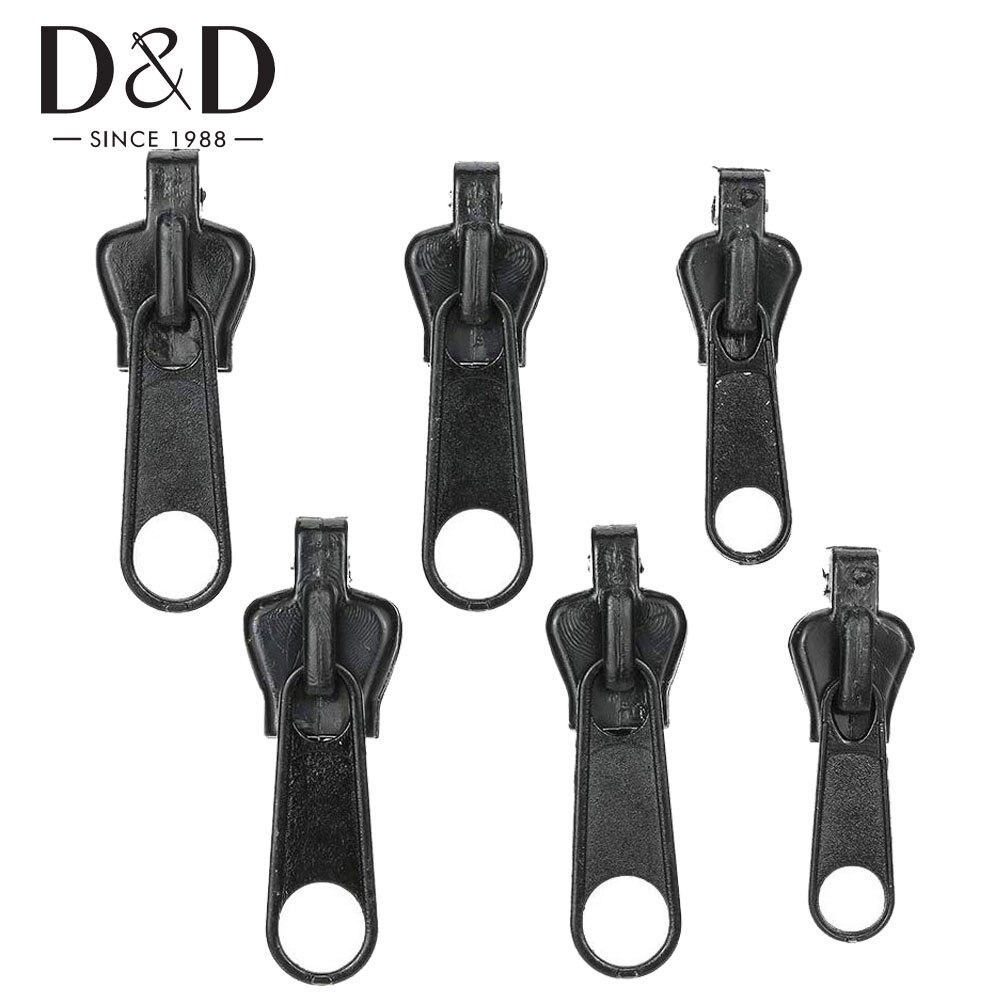 6Pcs Fix Zipper DIY Zip Slider Repair Kit Replacement For Zip Fastenings Sewing Tailor Tools Clothing Accessories
