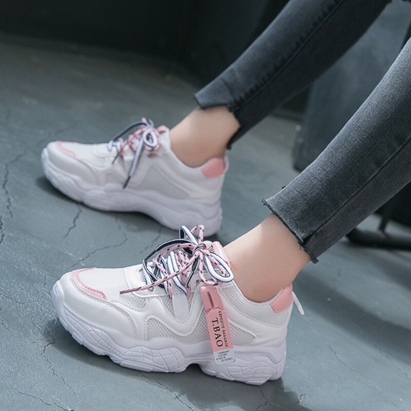 Vrouwen Casual Schoenen Trainers Persoonlijkheid Mand Zomer Sport Schoenen Chaussures Femme Espadrilles Platform Sneakers