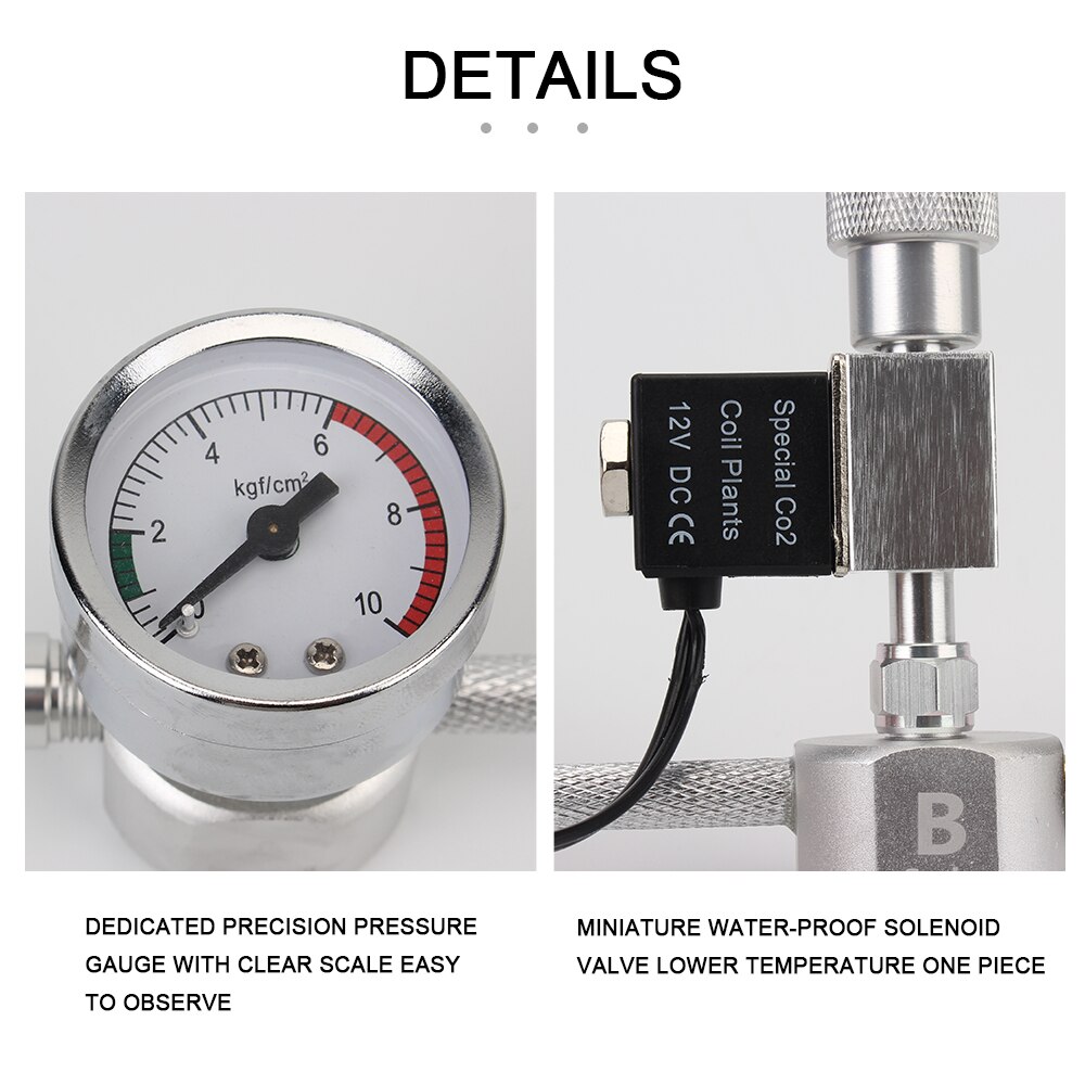 Aquarium CO2 Generator System Kit DIY Bubble Counter Diffuser Aquarium Accessories With Solenoid valve For Aquatic Plant Growth