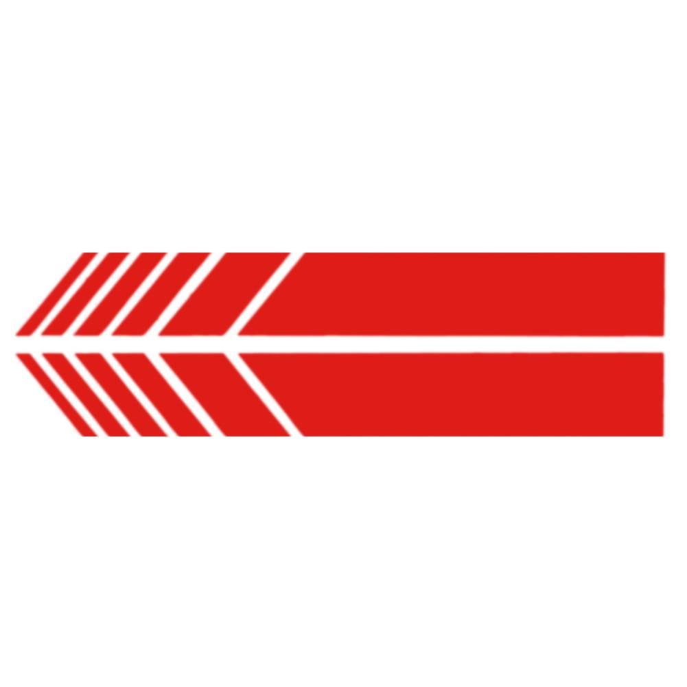2 Stuks Auto Auto Suv Vinyl Grafische Carrosserie Sticker Side Decal Streep Diy Decals: Red