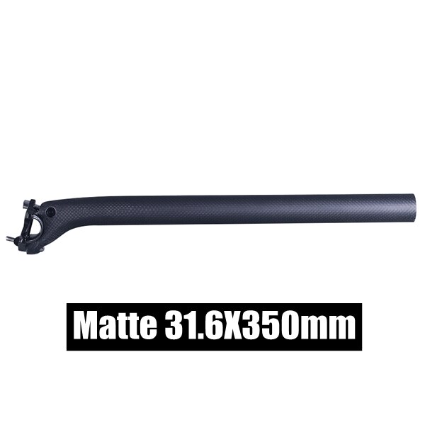 thumbnail image 2 of 3K Carbon Fiber Seatpost – 27.2/30.8/31.6mm – Matte Or Gloss – MTB/Road 350-400mm 2 of 6