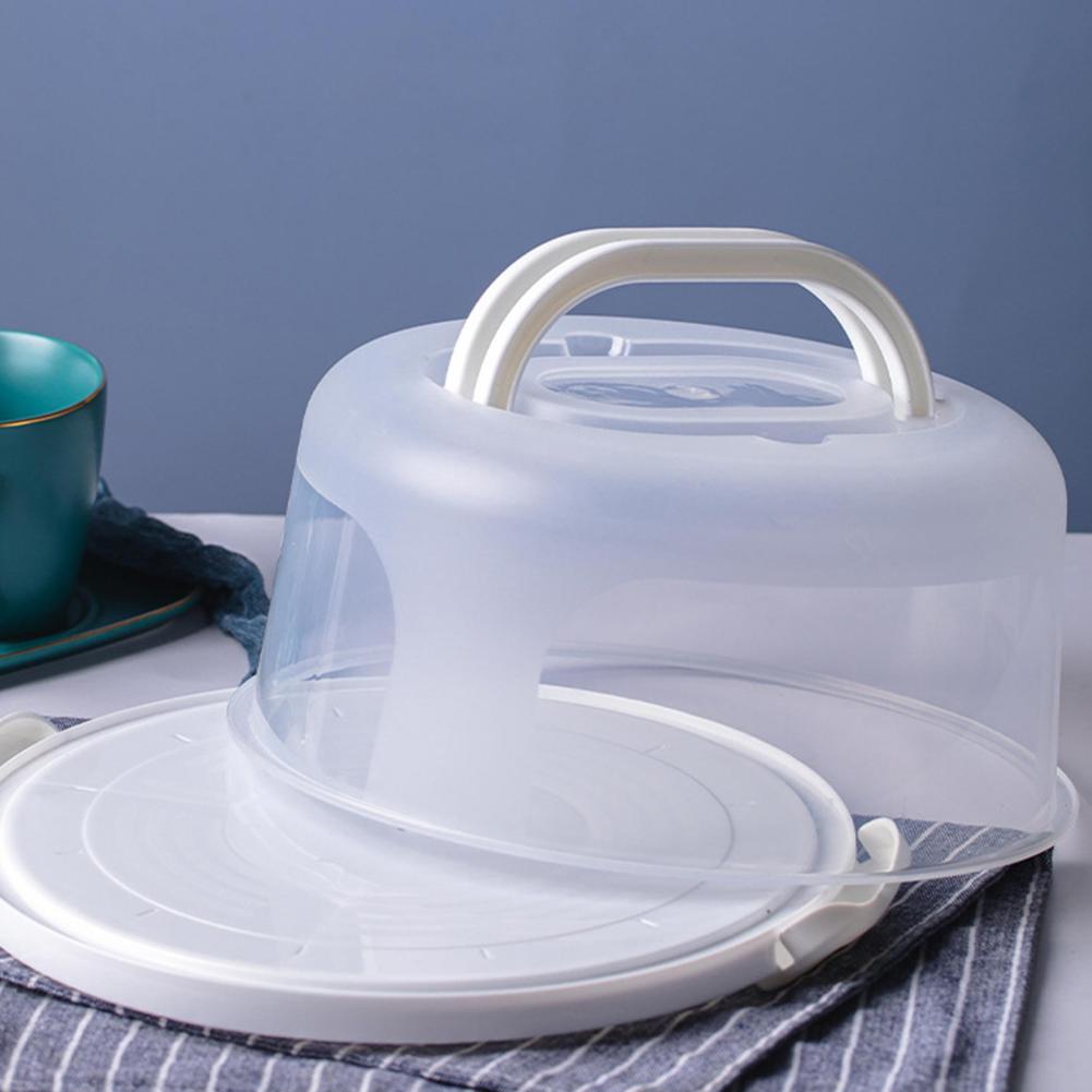 Cake Box Portable Unique Waterproof Lightweight Plastic Handheld Cake Package Container for Carrying Dessert Tools
