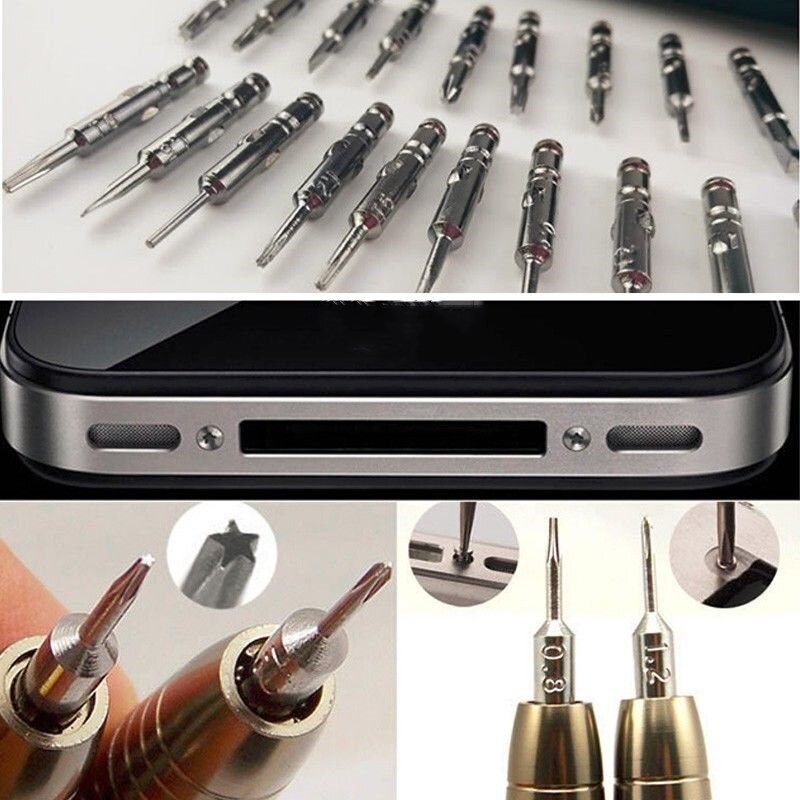 Juego de destornilladores Torx 25 en 1 para reparación de teléfonos móviles, Kit de herramientas de mano multiherramienta para Iphone, Watch, tableta y pantalla de PC