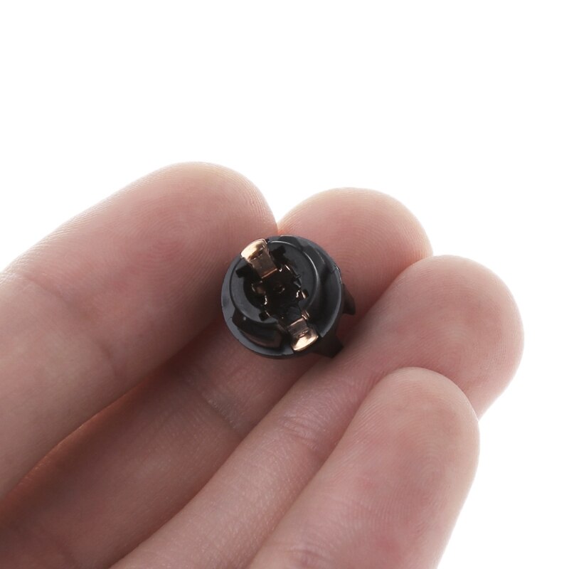 10Pcs Lamp Auto Bulb Automotive Lightbulb 12V 1.2W T5 halogen bulbs T5 sockets