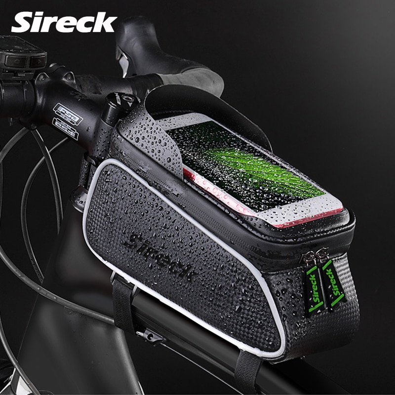 Sireck vandtæt cykeltelefonholder 6.0 tommer cykeltelefonmonteringsstativ cykelstyr smart mobil gps-stativ support