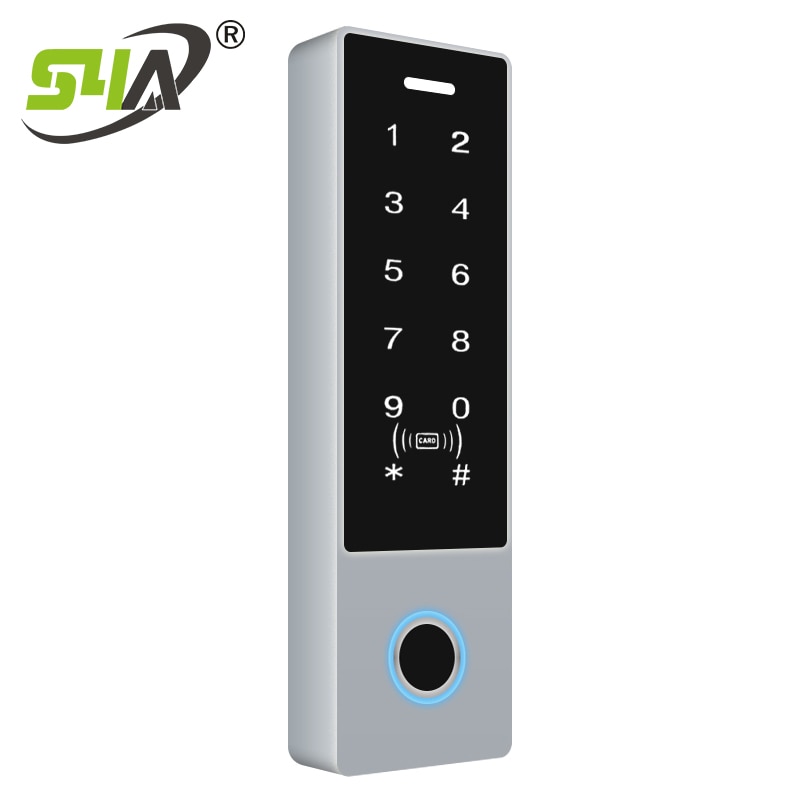 Metal Fingerprint Access Control Machine ID Card Password Access Control Touch screen RFID Access Controller