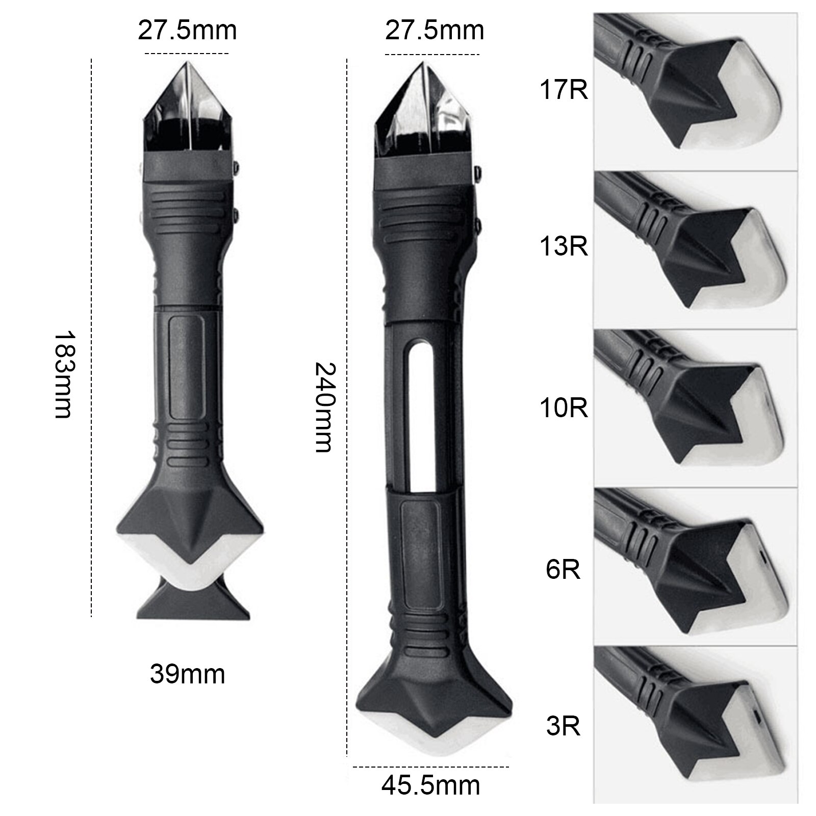 23Pcs Caulking Finishing Tools Kit Caulking Finisher Nozzles Caulking Tools Caulk Scrapers Stainless Steel Sealant Caulking