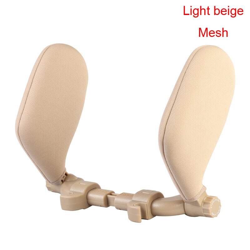 Auto Hoofdsteun Kussen Reizen Rest Nekkussen Ondersteuning Oplossing Voor Kinderen Kussen En Volwassenen Auto Seat Hoofd Kussen Auto kussen: beige mesh