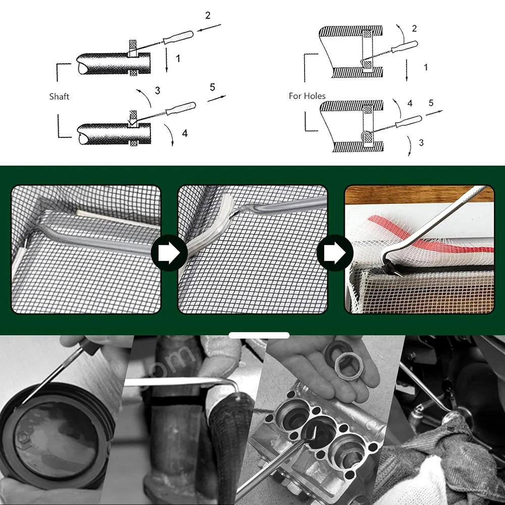 Auto Auto Fahrzeug Öl Dichtung Schraubendreher Set O-Ring Dichtung Dichtung Puller Remover Pick Haken Werkzeuge Abdichtung Reparatur werkzeuge 16 cm 4 Stücke