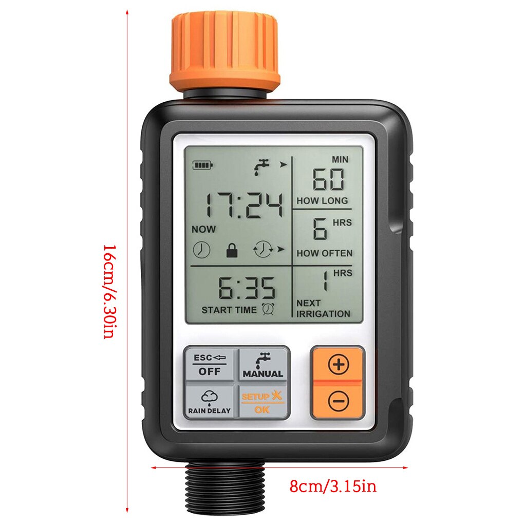 Automatic Irrigation Water Timer Lcd Screen Sprinkler Controller Outdoor Garden Watering Timer Device Controller Tool