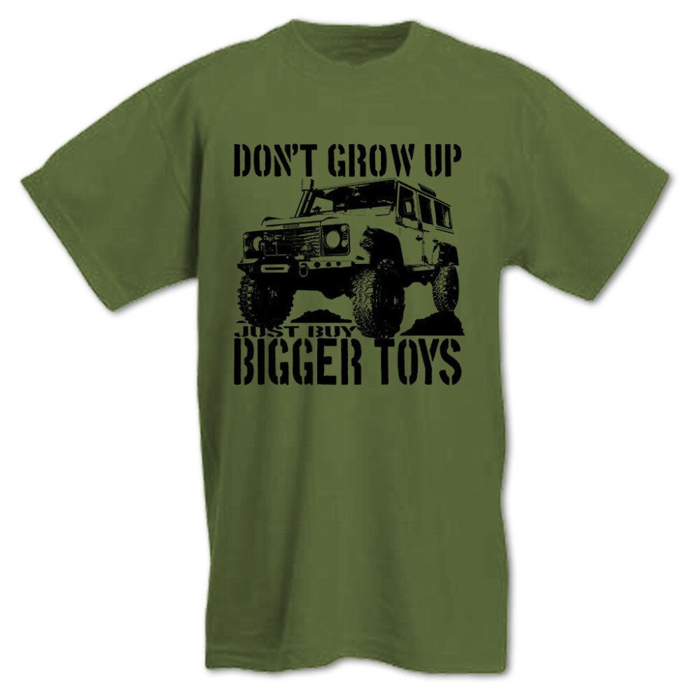 Sports ATV Summer Cotton T-shirt Army Green 4X4 Off Road Casual Tee