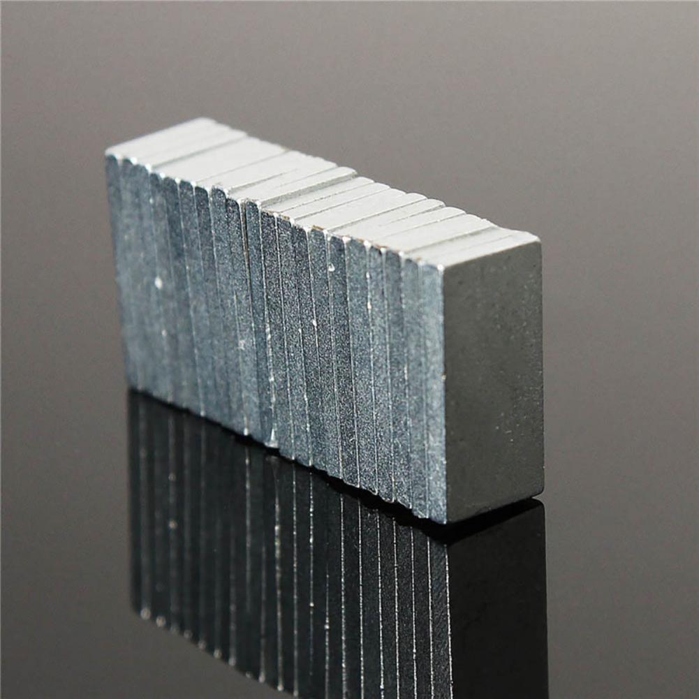 20Pcs Durable Neodymium Magnet Rectangle Plate Magnet Multi-purpose Multi-use Rectangle Plate Magnet