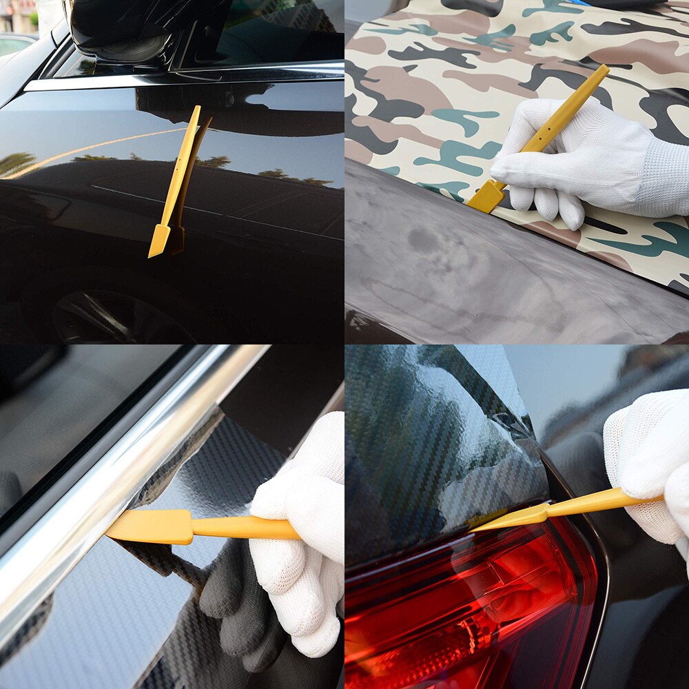 FOSHIO Car Wrap Tools Kit Carbon Fiber Sticker Magnet Squeegee Razor Scraper Vinyl Car Wrapping Window Tint Film Install Tool