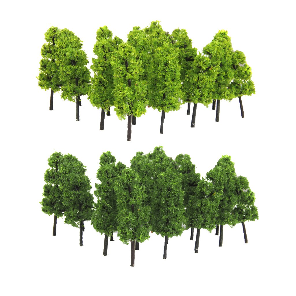 20x foncé/vert clair arbre modèle Train chemin de fer forêt Wargame paysage disposition Z