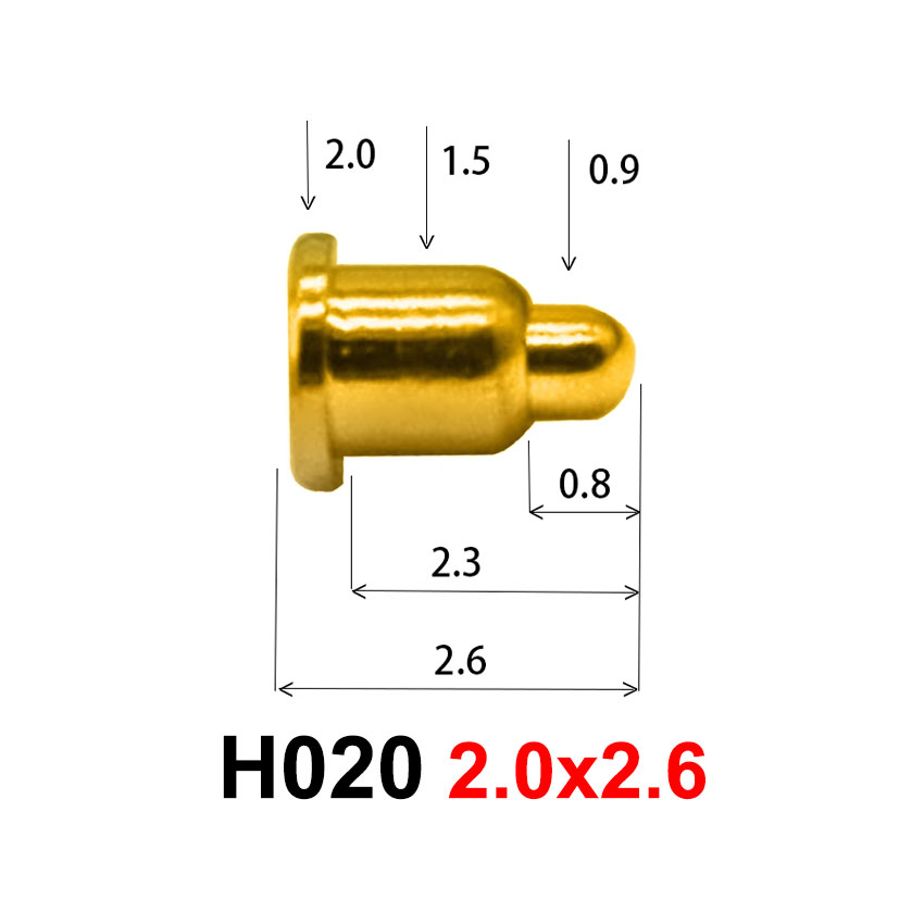 10PCS High Current Spring Loaded Pogo Pin Male Female Connector Power Heavy Current Battery Connector POGOPIN Header Charging: SKY BLUE