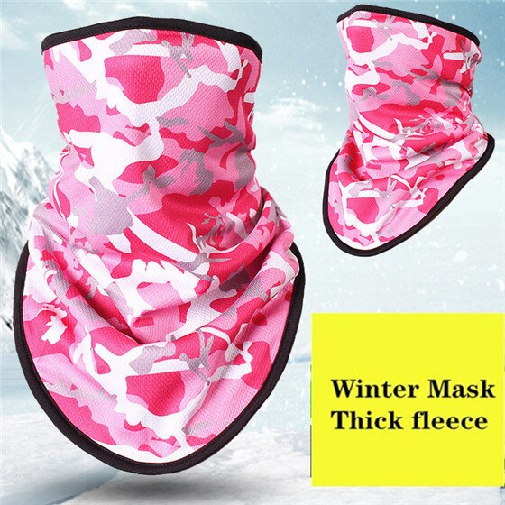 Winter Fleece Ski Sjaal. Fietsen Snowboard Apparatuur Bandana Hoofddeksels Masker Nek Driehoek Thicken Warm Vrouwen Mannen Camouflage Slabbetjes: NO.17