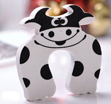 Baby Safety Animal Cartoon Corner Guards Jammers Stop Door Stopper Finger Door Lock Holder Lock Guard Finger Protect: Cow