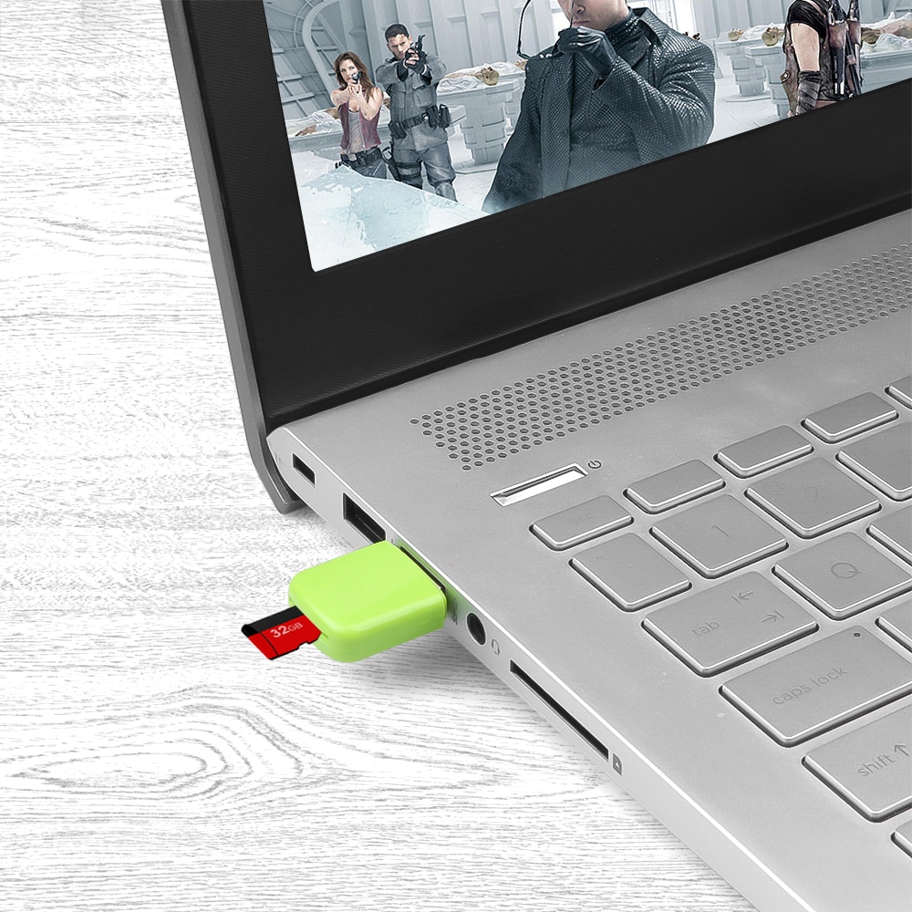 Kebidu Portable USB 2.0 Card Reader Micro SD Flash TF Memory Card Reader High Speed Microsd Transflash To Adapter