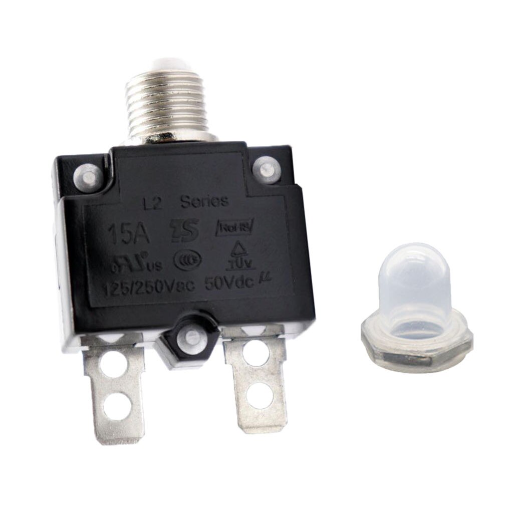 Disyuntor térmico de 15 amperios, interruptor Protector térmico para generador