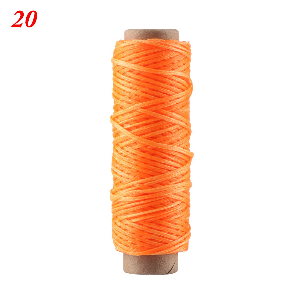 30m/roll 210D Waxed Thread Cotton Sewing Line Flat Cord String Strap Hand Stitching Thread For Leather Handicraft Tool Sewing: 20