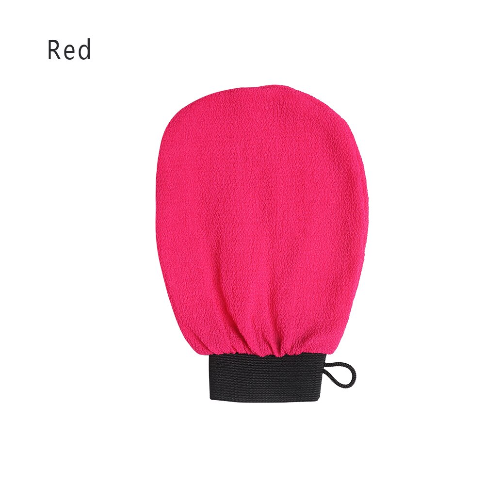 Manopla Exfoliante para Hammam marroquí, guante Exfoliante para la preparación de la ducha, duradero, para masaje corporal y Facial, 1 ud.: A red