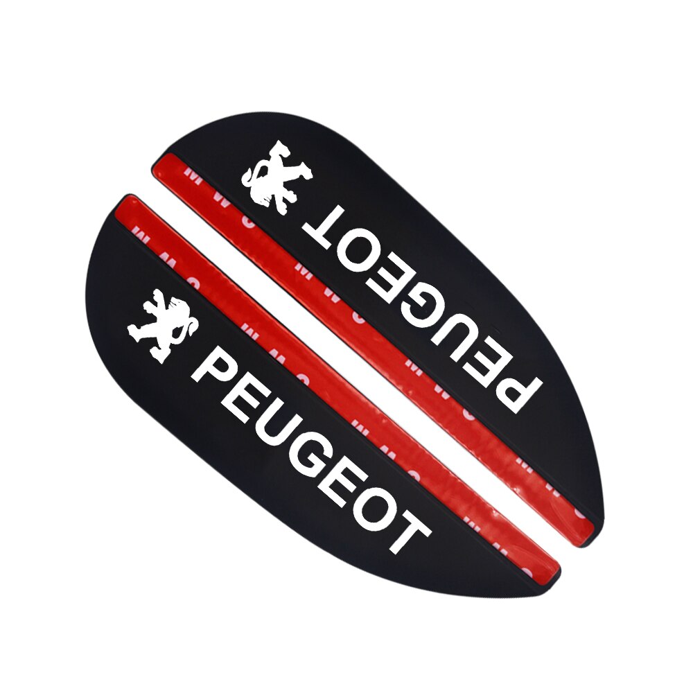 2 sztuk miękkie gumowe elastyczny naklejka na samochodowe lusterko wsteczne, odporny na deszcz, brwi dla Peugeot 107 108 206 207 308 307 407 508 2008 3008 RCZ: Default Title