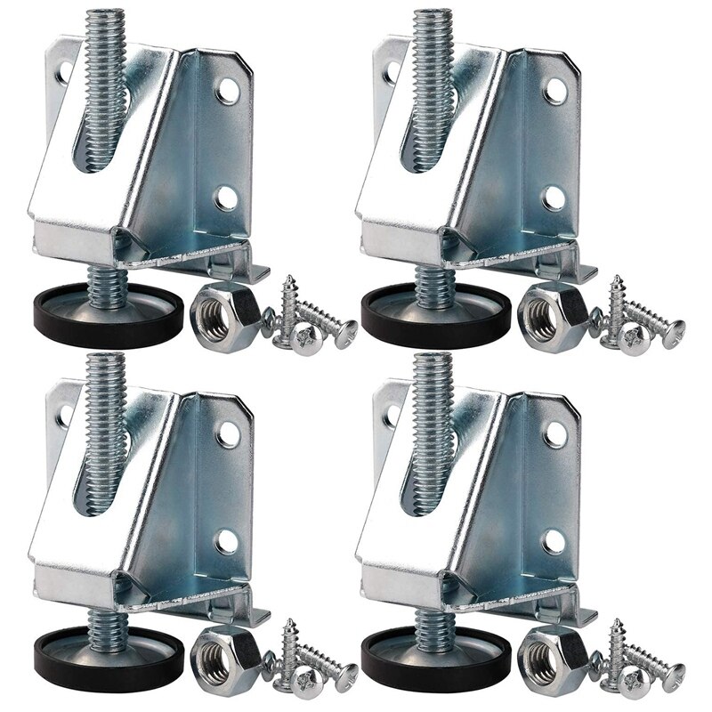 Leveling Feet Heavy Duty Furniture Levelers Adjustable Table Leg Leveler with Lock Nuts for Furniture,Table, Cabinets, Workbench: Default Title