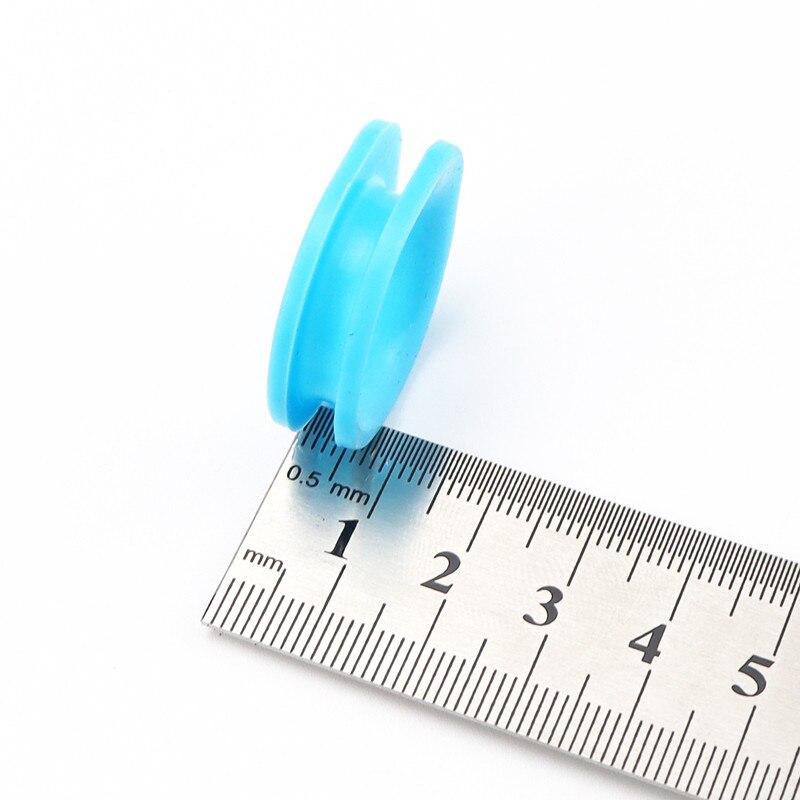 Tijeras profesionales de gel de sílice para el cabello, anillo de corte de peluquero, anillo de tijeras circulares, 10 Uds.