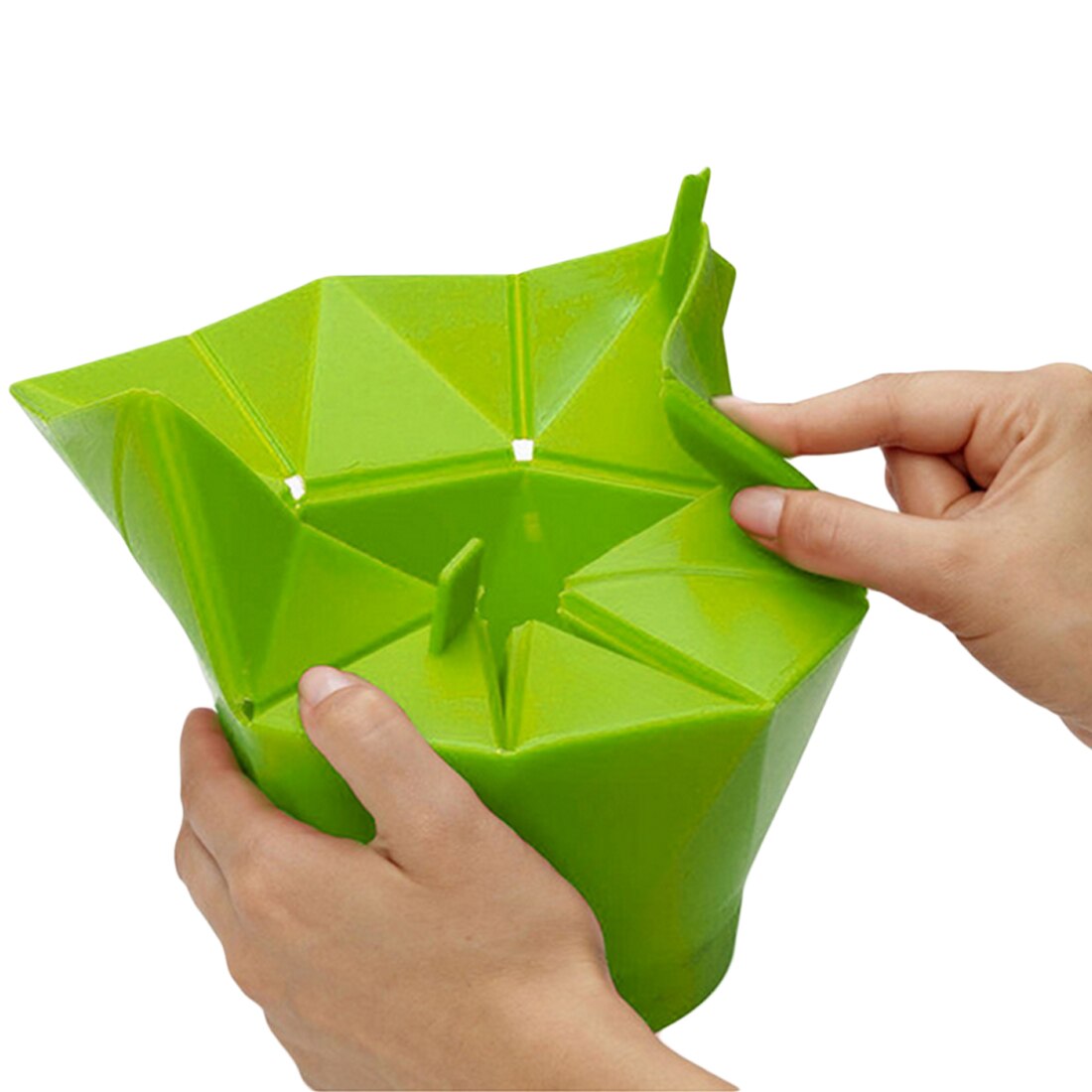 Popcorn Hersteller DIY Silikon Mikrowelle Popcorn Hersteller Falten Eimer verrotten Grün Lebensmittel Container