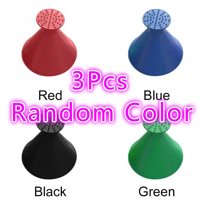3 pièces Auto voiture magique fenêtre pare-brise glace grattoir neige décapant pelle fenêtre grattoirs cône dégivrage outil nettoyage de fenêtre: 3Pcs Random Color