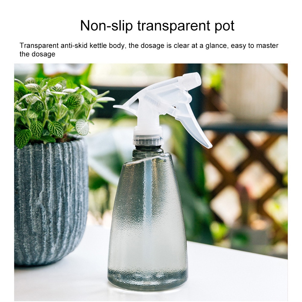 3 kpl 500ml kannettavaa tiivistä täyttöä tyhjä liipaisin ruisku monikäyttöinen kirkas sumupullo säiliö sisäpuutarhan kastelu
