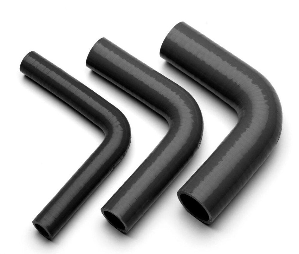 ID:8mm 90 Degree Silicone Hose Wall Pipe Coupler Turbo