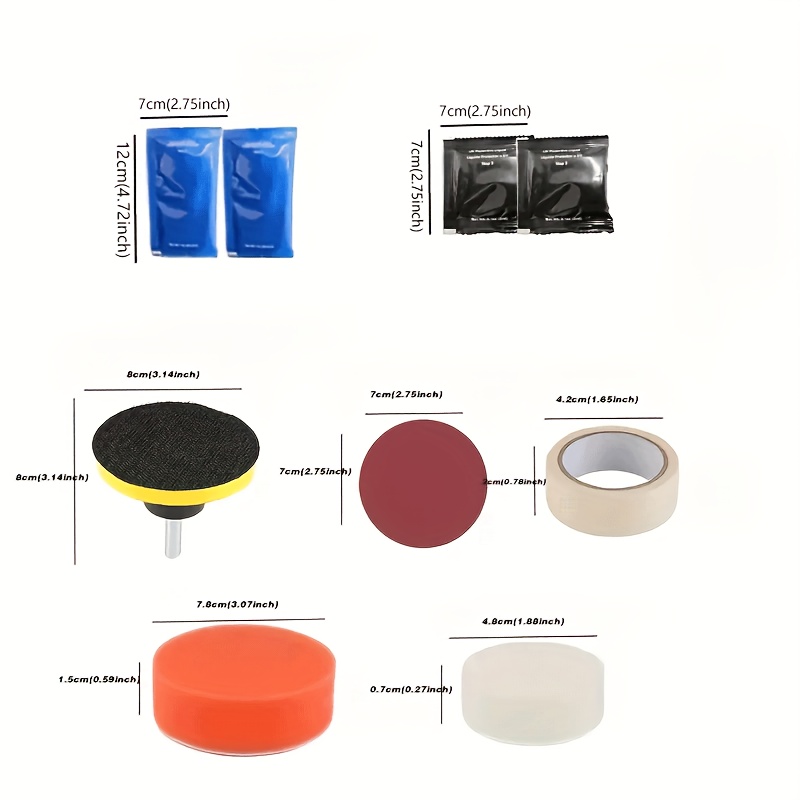 Kits de pulido para restauración de faros de coche, Kits de reparación de faros, pulidor de luz de coche, pasta de limpieza, agente de restauración para el cuidado de la pintura del coche