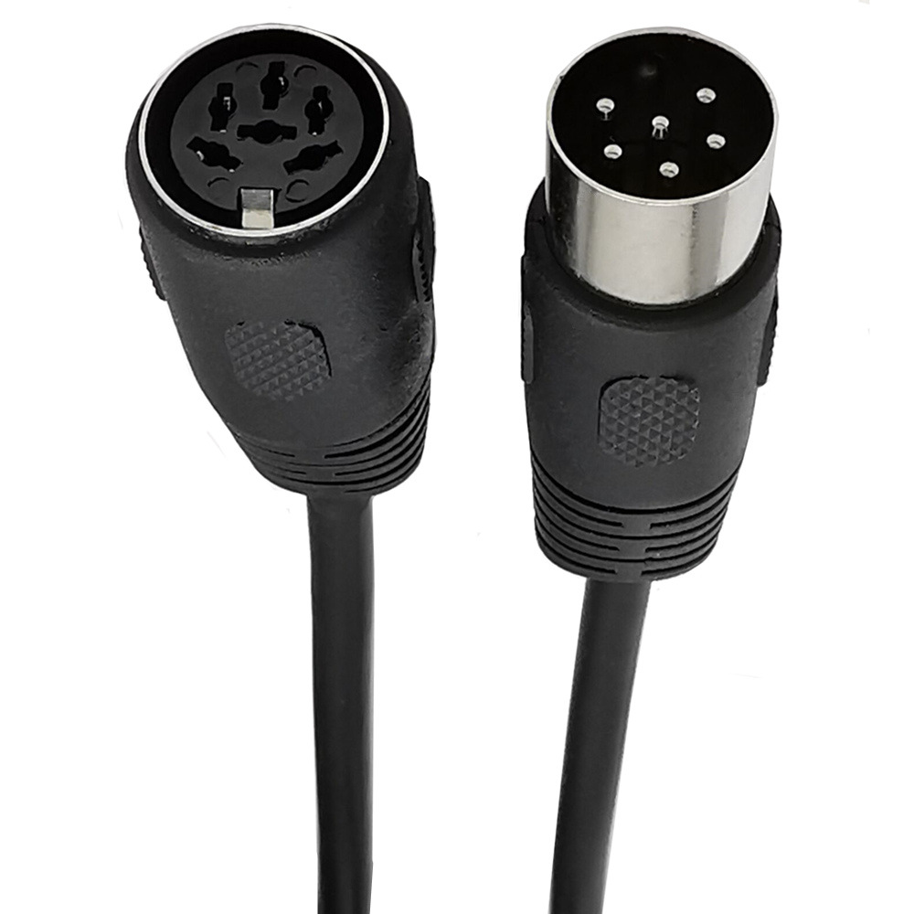 DIN 6pin Male to Male & female Audio and Video Cable S-Terminal Midi 6pin for Audio Microphone Guitar Cable