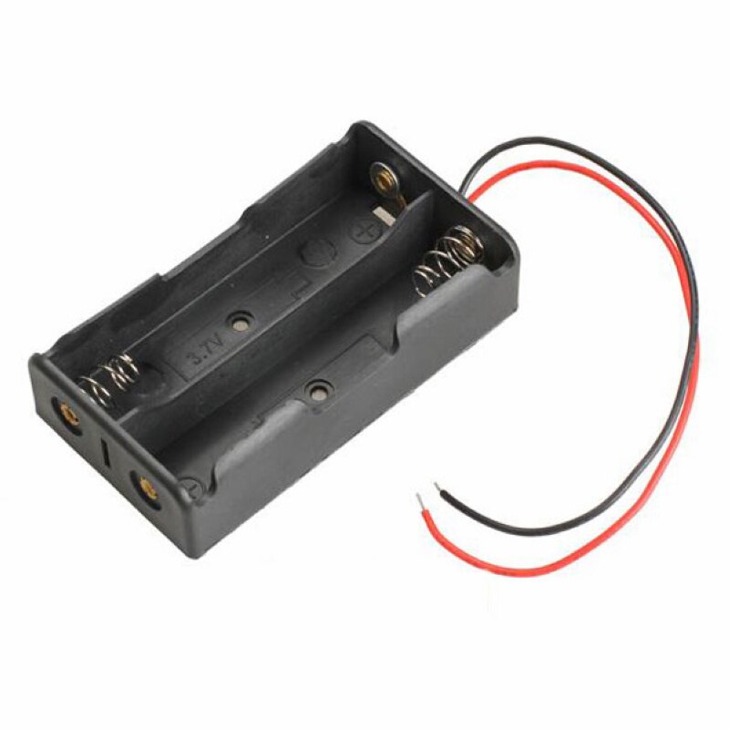 Diy 18650 Batterij Opbergdoos 1X 2X 3X 4X Slot Power Bank Gevallen Batterijen Clip Houder Container Met Wire Lead pin Z2: X2 slot