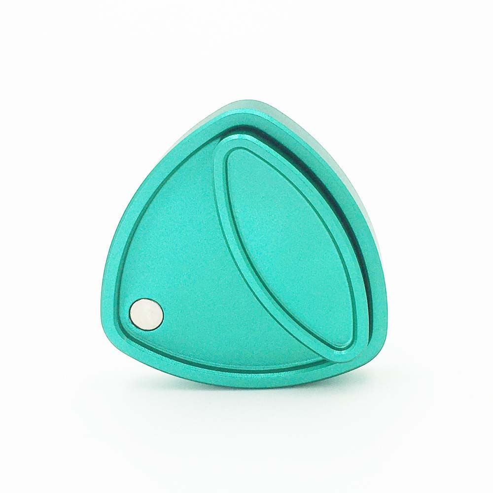 Toupie magnétique Anti-stress pour enfants et adultes, jouet en alliage d&#39;aluminium, pour autisme, bureau, gyroscope, ergonomie, de doigt: green