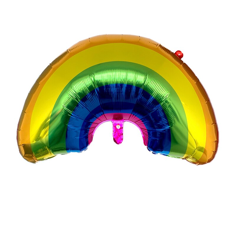 1Pcs Cartoon Smiling Cloud Foil Balloon Lovely Helium Rainbow Flower Fairy Unicorn Balloon Baby Shower Kids Birthday Party Decor