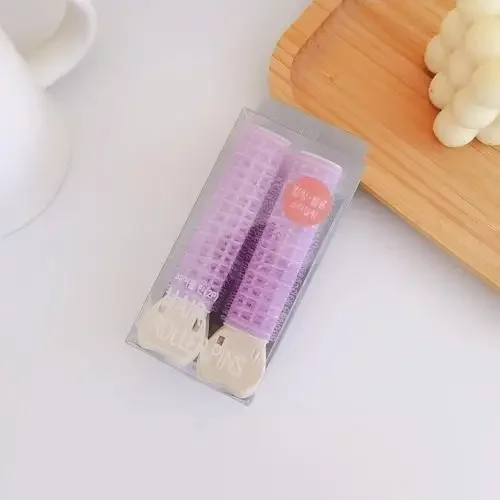 Haarwortel Pluizige Clip Koreaanse Haarspeld Krullen Haarspelden Knal Vaste Vorm Prachtige Haaraccessoires Perm Ijzer 2 Stuks Бигуди: Paars