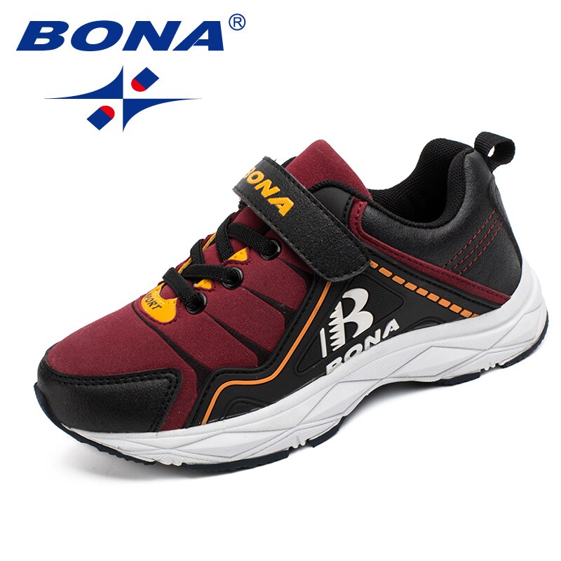 BONA Style Children Casual Shoes Hook & Loop Boys Shoes Synthetic Girls Shoes Comfortable Kids Sneakers Fast