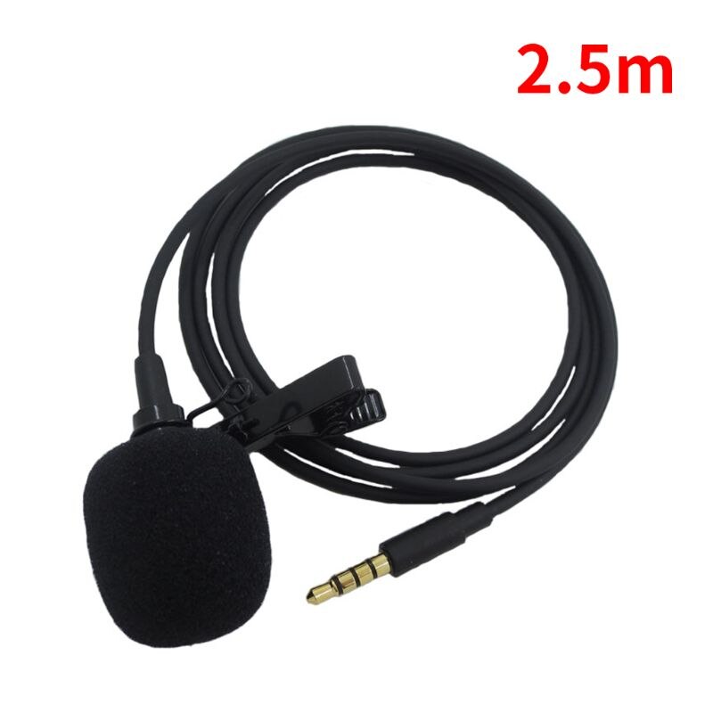 Mini Portable Microphone Condenser Clip-on Lapel Mic for iPhone An-droid Phone PXPE