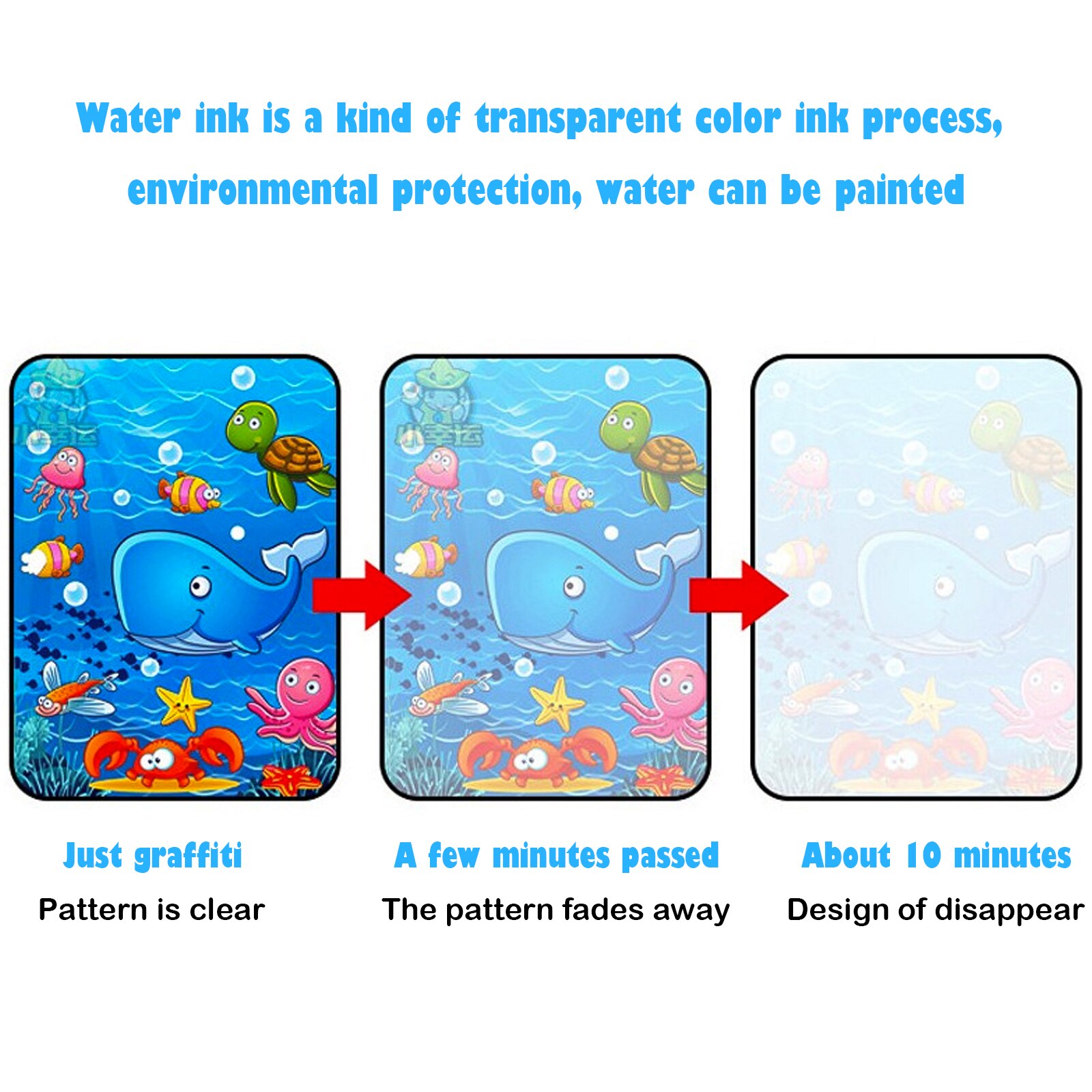 Magic Water Book Painting Brochure Watercolor Drawing Toy Montessori Educational games for Children&#39;s Toddler Toys Coloring Book