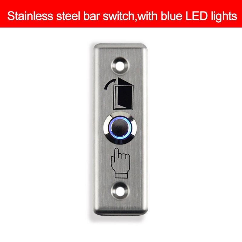 Exit Button Release Push Switch with Blue LED Light for Access Control System for Home Security Protection: BXG-C LED