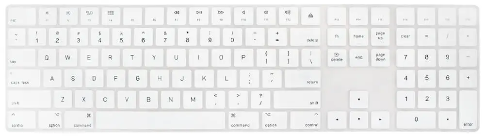 Voor Apple Magic Toetsenbord A1843 Met Numeriek Pad Us Engels Versie Keyboard Skin Cover Mult
