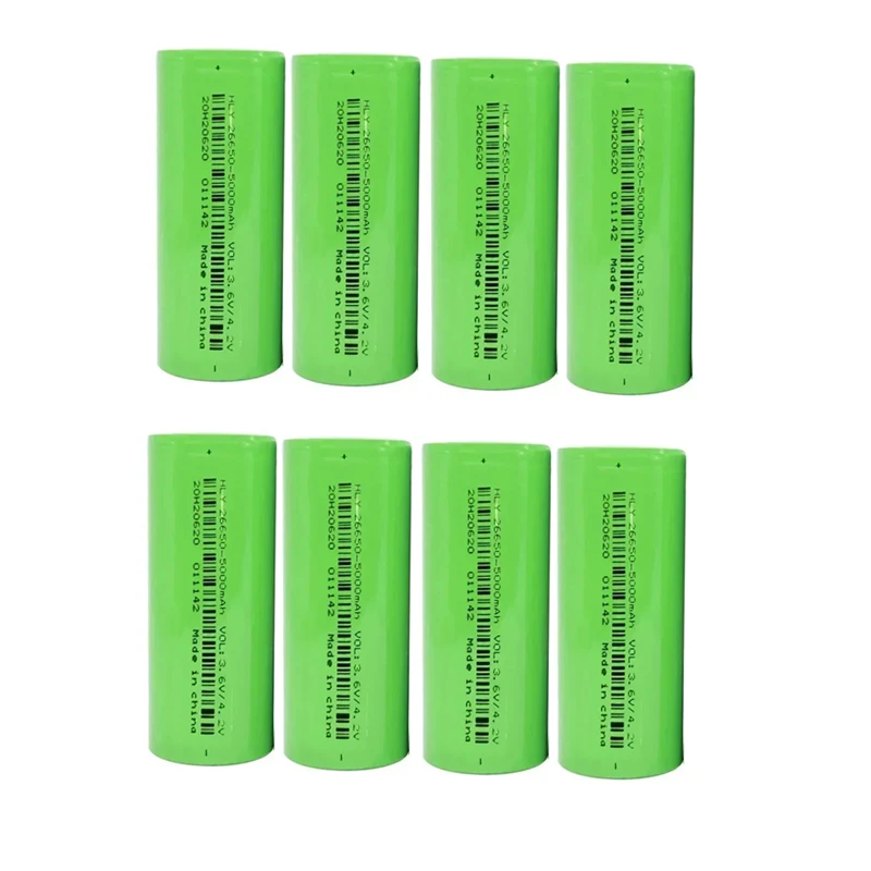Batería recargable de 3,7 V, 5000mAh, 26650 para linterna, Banco de energía, vehículo eléctrico, baterías originales de iones de litio de: Azul cielo