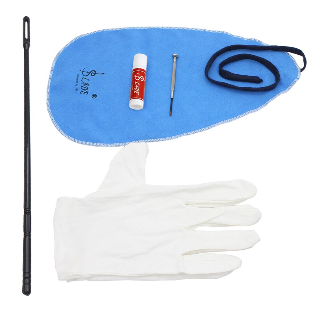 5-in-1 Saxophone Cleaning Care Kits Cleaning Cloth Cleaning Rod Glove Parts