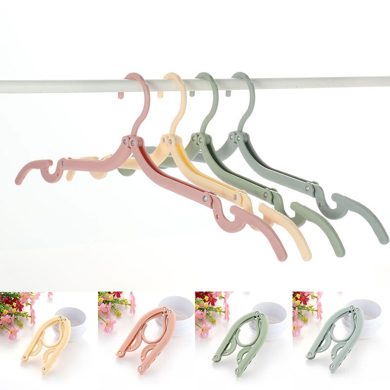 Portable Folding Clothes Hanger Multifunction Magic Stretch Drying Rack Home Wardrobe Storage Rack Women Travel Clothes Hanger